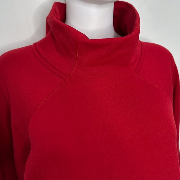 Athleta Altitude Polartec Funnel Neck Sweatshirt in Candy Red Women's Size 2X - Picture 7 of 16